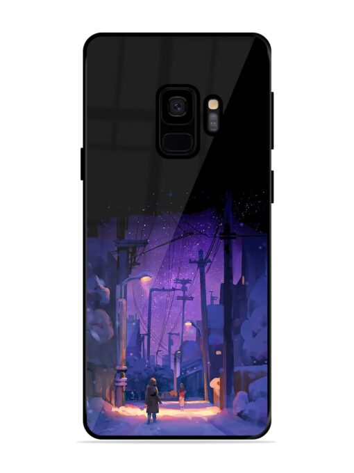 Winter Anime Art Glossy Metal Phone Cover for Samsung Galaxy S9 Zapvi