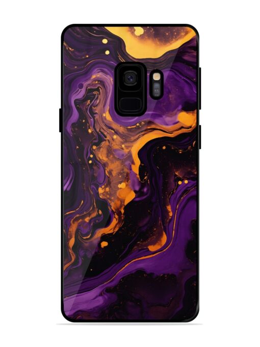 Painting Of A Purple Glossy Metal Phone Cover for Samsung Galaxy S9 Zapvi