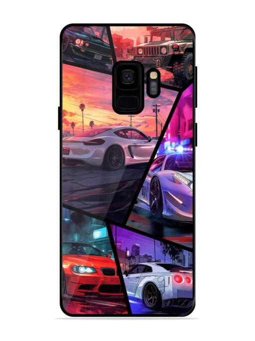 Ride In Pixels Glossy Metal Phone Cover for Samsung Galaxy S9 Zapvi