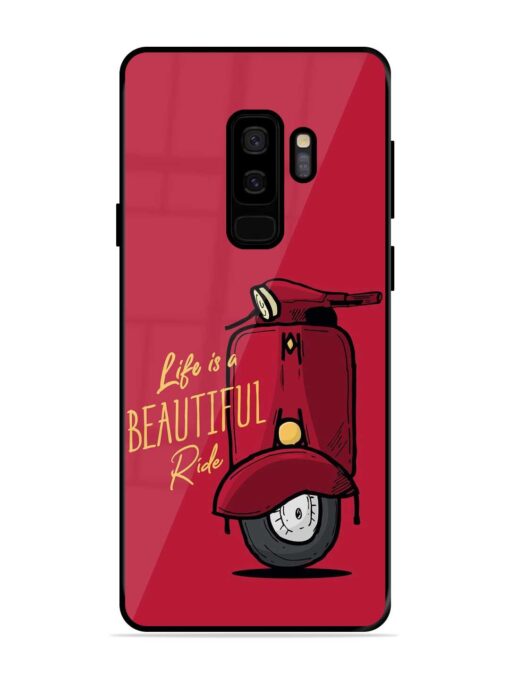 Life Is Beautiful Rides Glossy Metal Phone Cover for Samsung Galaxy S9 Plus Zapvi