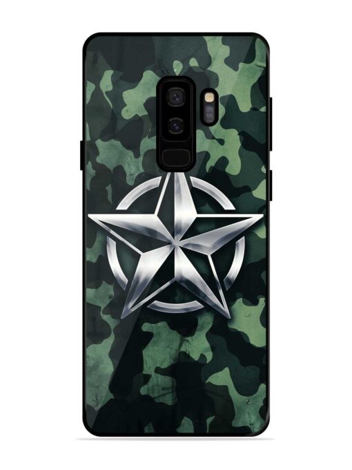 Indian Army Star Design Glossy Metal Phone Cover for Samsung Galaxy S9 Plus Zapvi