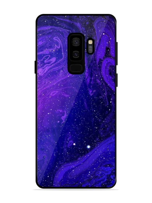 Galaxy Acrylic Abstract Art Glossy Metal Phone Cover for Samsung Galaxy S9 Plus Zapvi