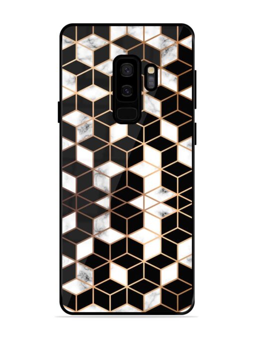 Vector Marble Texture Glossy Metal Phone Cover for Samsung Galaxy S9 Plus Zapvi