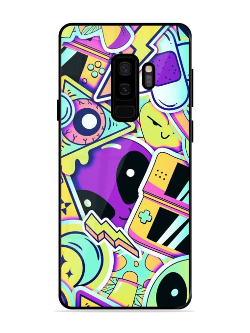 Scratch Art Glossy Metal Phone Cover for Samsung Galaxy S9 Plus Zapvi