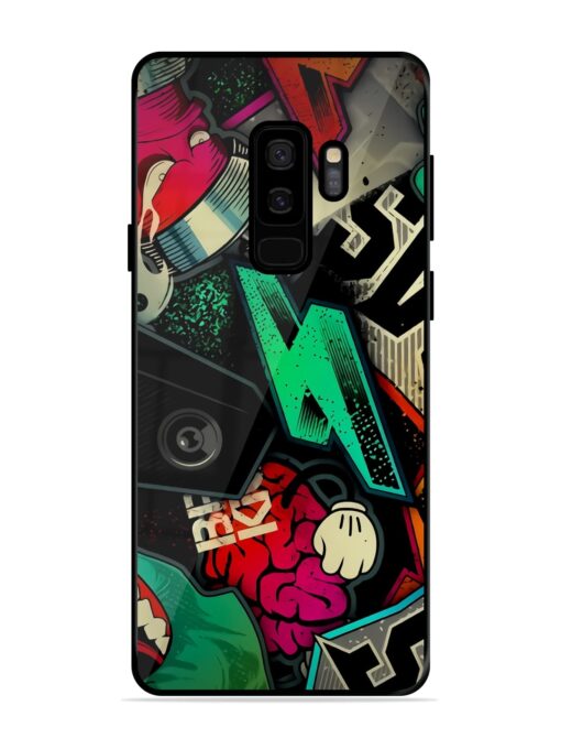 Graffiti Art Glossy Metal Phone Cover for Samsung Galaxy S9 Plus Zapvi