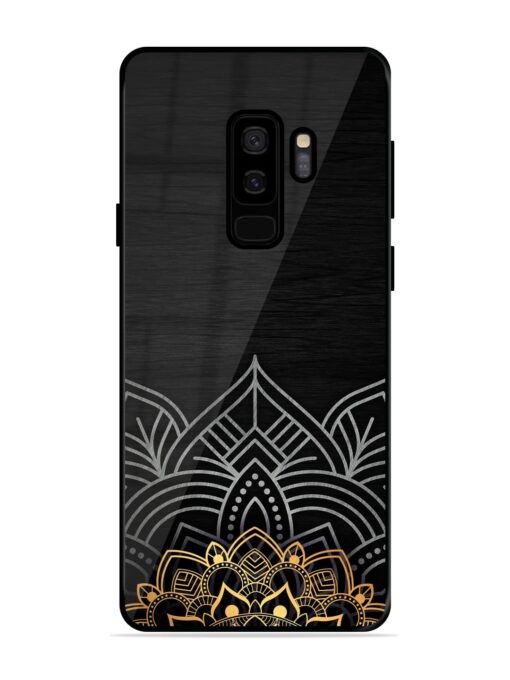 Decorative Golden Pattern Glossy Metal Phone Cover for Samsung Galaxy S9 Plus Zapvi