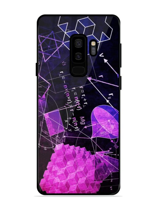 Math Physics Formula Art Glossy Metal Phone Cover for Samsung Galaxy S9 Plus Zapvi