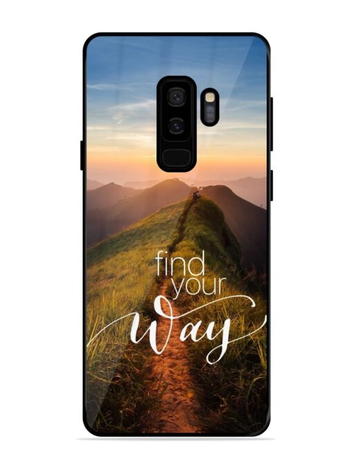 Find Your Way Glossy Metal Phone Cover for Samsung Galaxy S9 Plus Zapvi