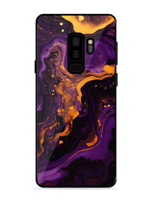 Painting Of A Purple Glossy Metal Phone Cover for Samsung Galaxy S9 Plus Zapvi