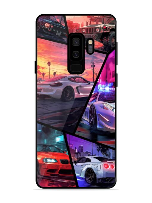 Ride In Pixels Glossy Metal Phone Cover for Samsung Galaxy S9 Plus Zapvi