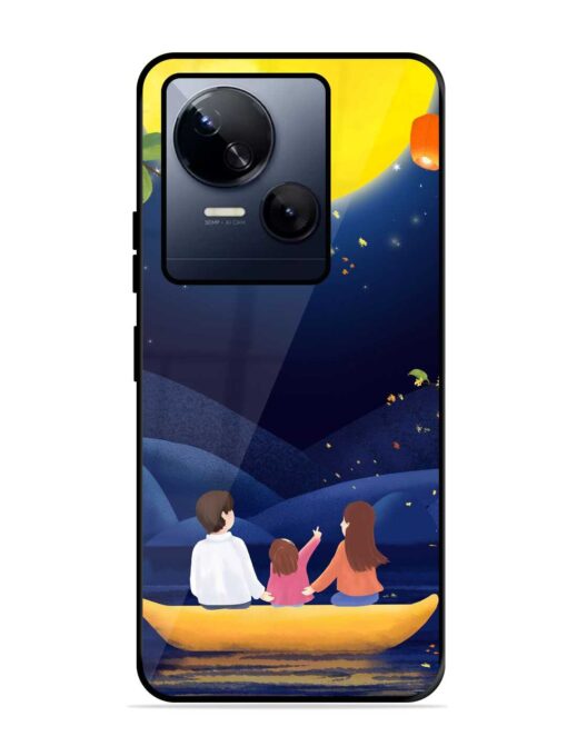 Happy Family And Beautiful View Glossy Metal Phone Cover for Tecno Spark 10 (5G) Zapvi