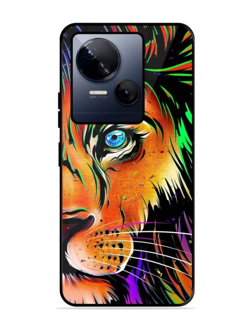 Colorful Lion Design Glossy Metal TPU Phone Cover for Tecno Spark 10 (5G) Zapvi