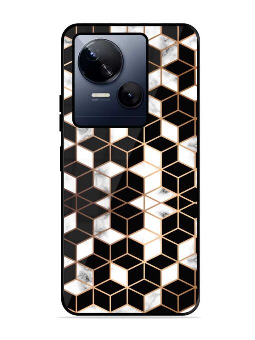 Vector Marble Texture Glossy Metal Phone Cover for Tecno Spark 10 (5G)