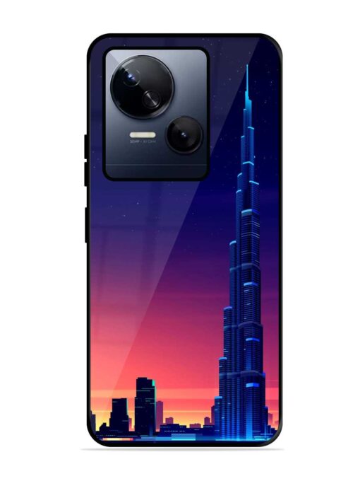 Burj Khalifa Abstract Glossy Metal Phone Cover for Tecno Spark 10 (5G) Zapvi