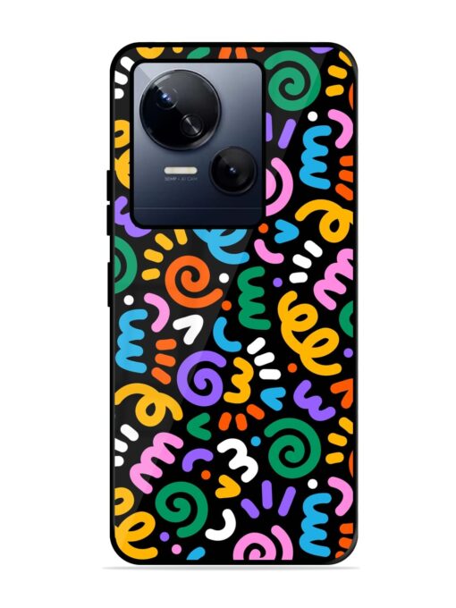 Colorful Seamless Vector Glossy Metal Phone Cover for Tecno Spark 10 (5G)