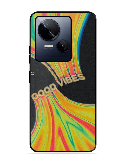 Good Vibes Glossy Metal Phone Cover for Tecno Spark 10 (5G) Zapvi