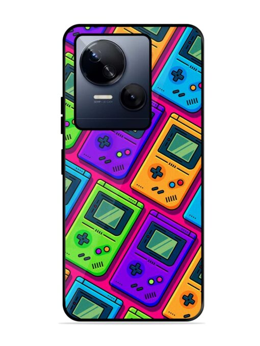 Game Seamless Pattern Glossy Metal Phone Cover for Tecno Spark 10 (5G) Zapvi