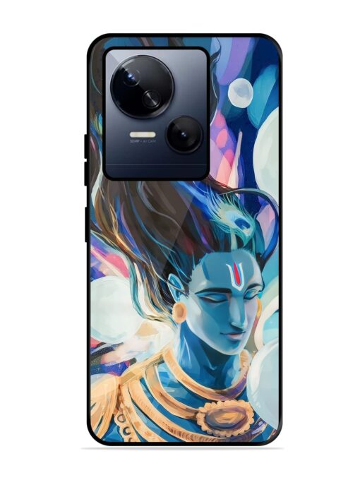 Bhagwan Sri Krishna Glossy Metal Phone Cover for Tecno Spark 10 (5G) Zapvi