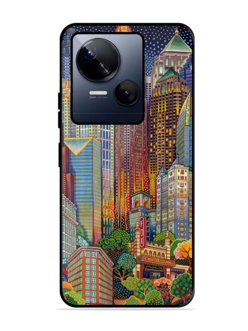 Cityscapes Art Glossy Metal Phone Cover for Tecno Spark 10 (5G) Zapvi