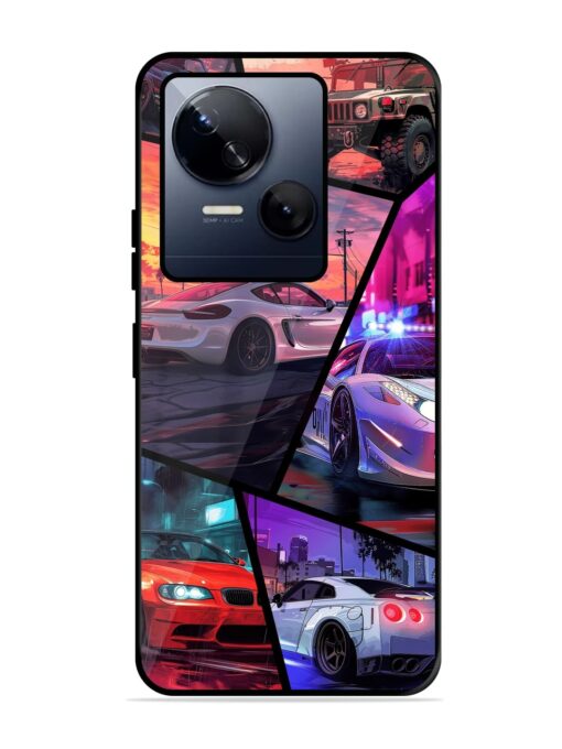 Ride In Pixels Glossy Metal Phone Cover for Tecno Spark 10 (5G)