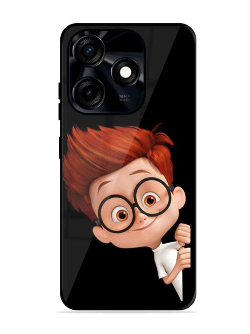 Smart Boy Cartoon Glossy Metal Phone Cover for Tecno Spark 10C Zapvi