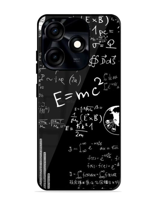 E=Mc2 Mass?Energy Equivalence Glossy Metal Phone Cover for Tecno Spark 10C Zapvi