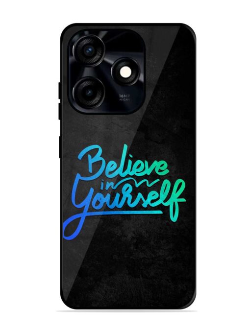 Believe In Yourself Glossy Metal Phone Cover for Tecno Spark 10C Zapvi