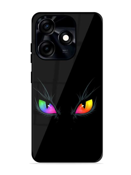 Cat Eyes Glossy Metal Phone Cover for Tecno Spark 10C Zapvi