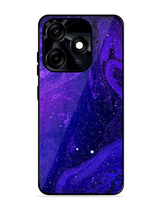 Galaxy Acrylic Abstract Art Glossy Metal Phone Cover for Tecno Spark 10C Zapvi