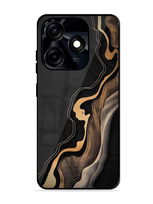 Abstract Art Glossy Metal TPU Phone Cover for Tecno Spark 10C Zapvi