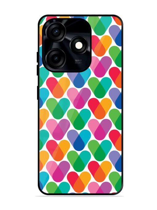 Overlapping Colors Colorful Glossy Metal TPU Phone Cover for Tecno Spark 10C Zapvi