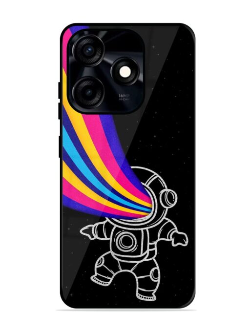 Astronaut Glossy Metal TPU Phone Cover for Tecno Spark 10C Zapvi