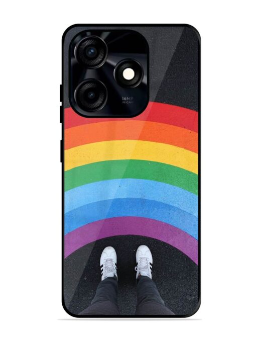 Legs Rainbow Glossy Metal TPU Phone Cover for Tecno Spark 10C Zapvi