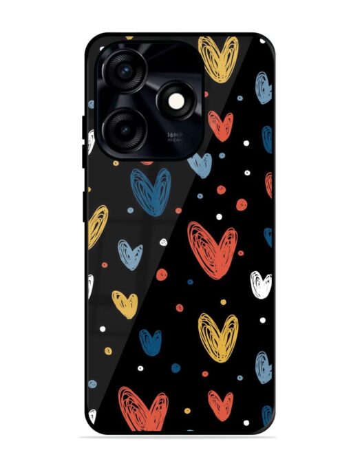 Happy Valentines Day Glossy Metal TPU Phone Cover for Tecno Spark 10C Zapvi