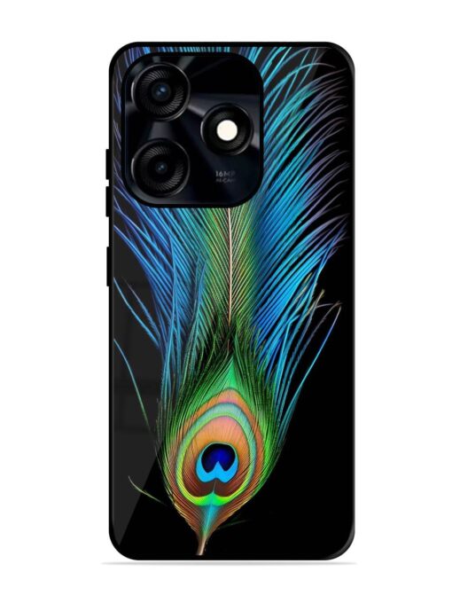 Peacock Feather Glossy Metal TPU Phone Cover for Tecno Spark 10C