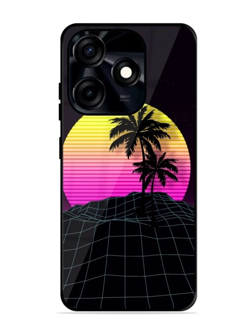 Coconut Vector Glossy Metal Phone Cover for Tecno Spark 10C