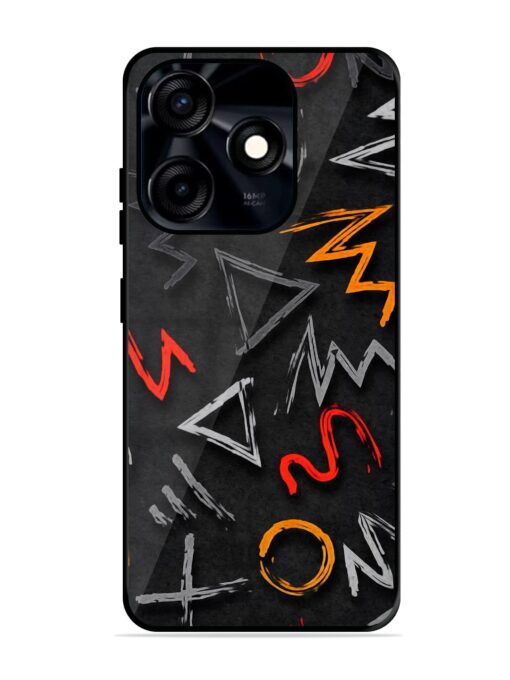 Grungy Graffiti Glossy Metal Phone Cover for Tecno Spark 10C Zapvi