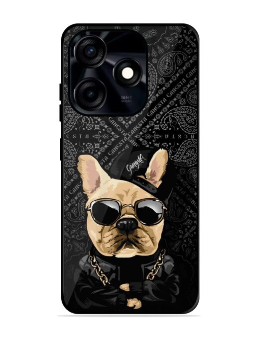 Gangsta Cool Sunmetales Dog Glossy Metal Phone Cover for Tecno Spark 10C Zapvi