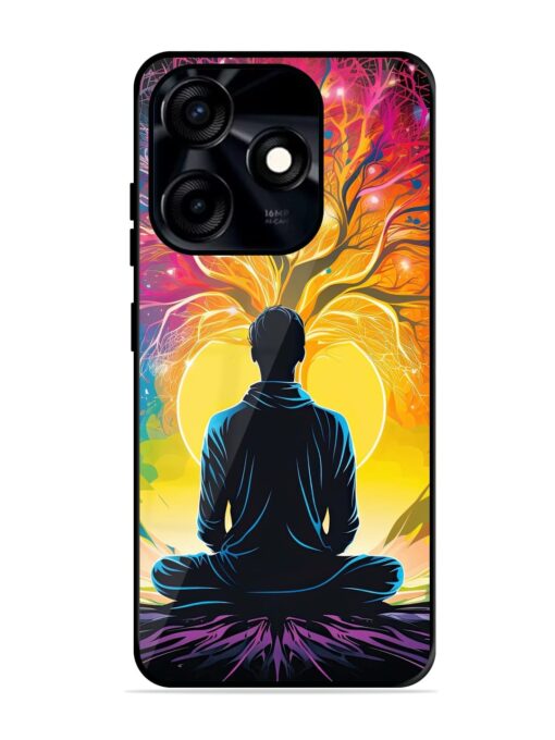 Mind Colourful Glossy Metal Phone Cover for Tecno Spark 10C