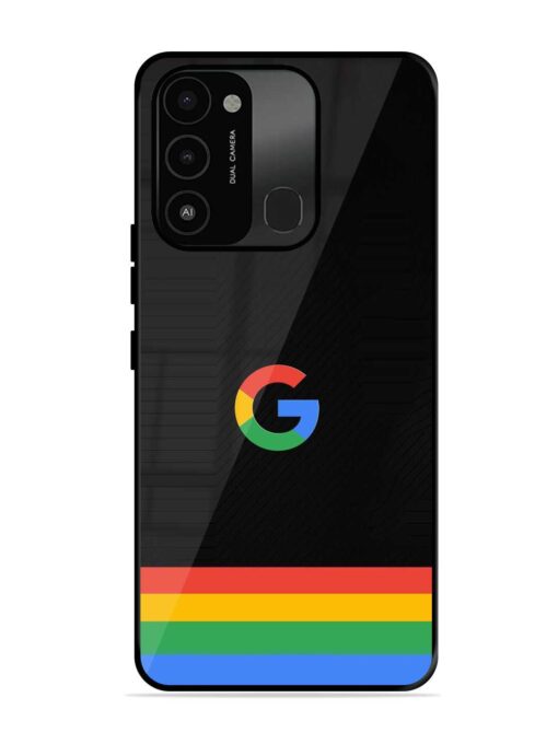 Google Logo Art Glossy Metal Phone Cover for Tecno Spark 8C