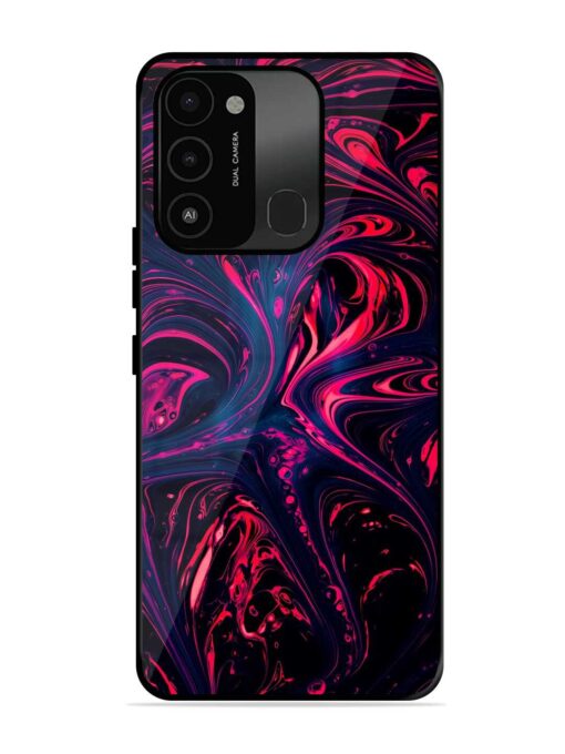 Abstract Background Glossy Metal Phone Cover for Tecno Spark 8C Zapvi