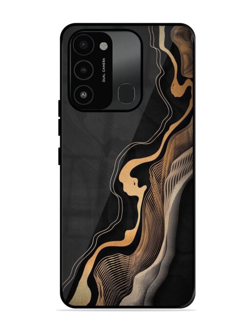 Abstract Art Glossy Metal TPU Phone Cover for Tecno Spark 8C Zapvi