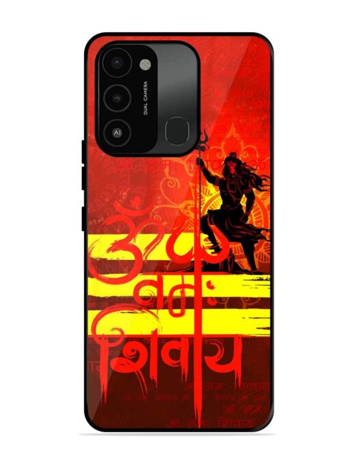 Illustration Lord Shiva Glossy Metal TPU Phone Cover for Tecno Spark 8C