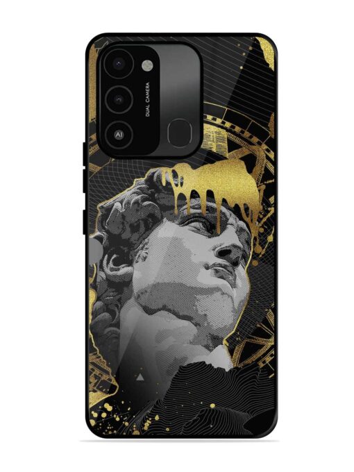 Roman Face Glossy Metal Phone Cover for Tecno Spark 8C