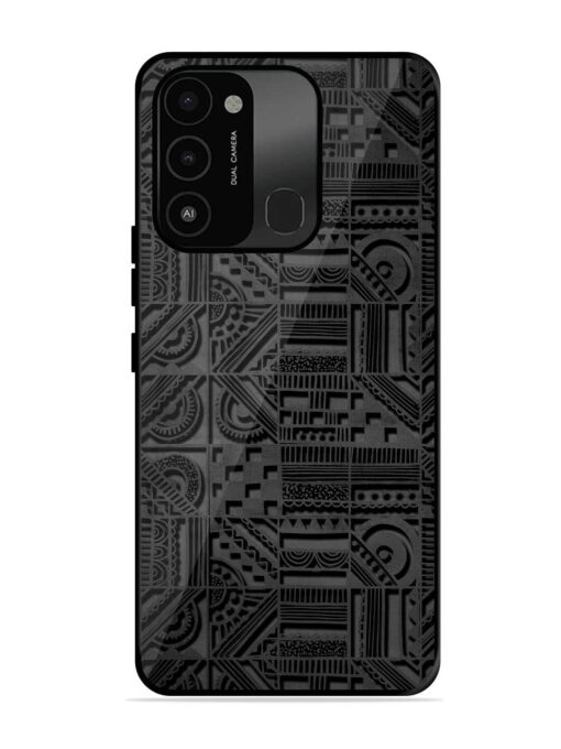 Seamless Pattern Glossy Metal Phone Cover for Tecno Spark 8C