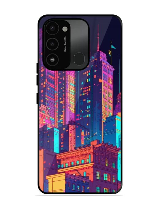 City View Glossy Metal Phone Cover for Tecno Spark 8C Zapvi