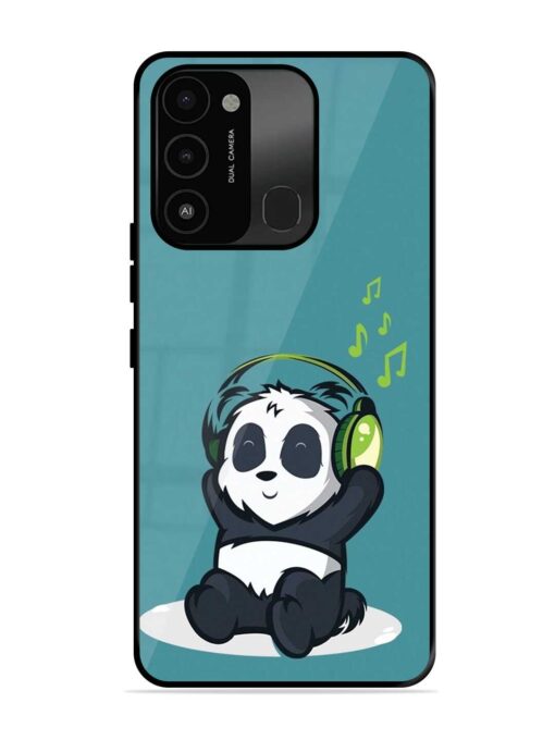 Music Panda Glossy Metal Phone Cover for Tecno Spark Go (2022)