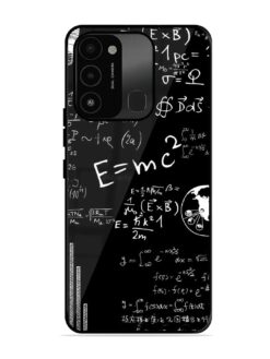 E=Mc2 Mass?Energy Equivalence Glossy Metal Phone Cover for Tecno Spark Go (2022)