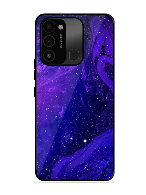 Galaxy Acrylic Abstract Art Glossy Metal Phone Cover for Tecno Spark Go (2022)