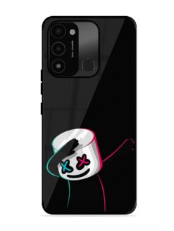Black Marshmallow Glossy Metal Phone Cover for Tecno Spark Go (2022)